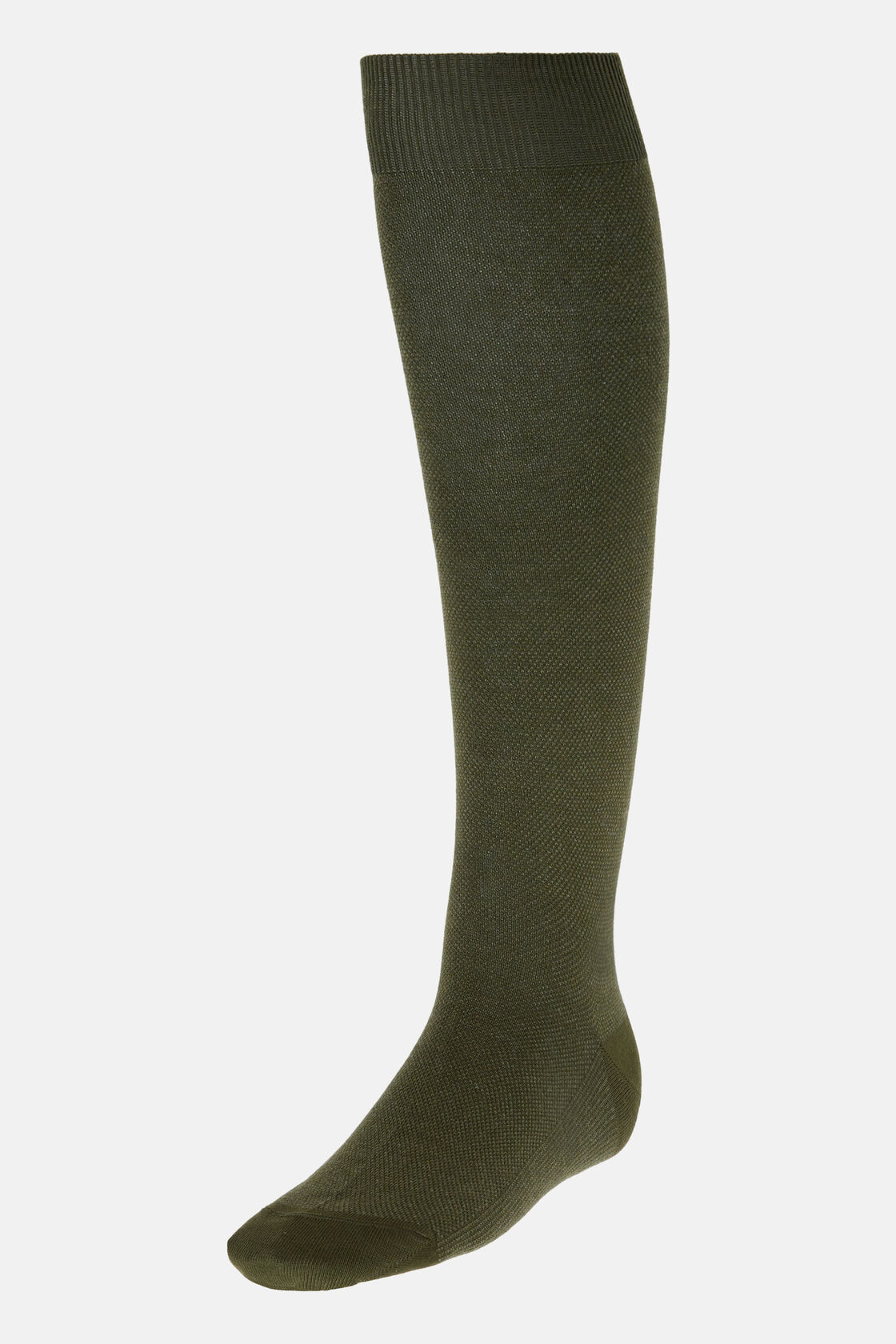Organic Cotton Oxford Socks, Military Green, hi-res