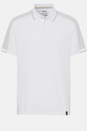 Koszulka polo z wytrzymałej piki, White, hi-res