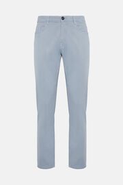Jeans Aus Elastischem Baumwoll-Tencel, Hellblau, hi-res