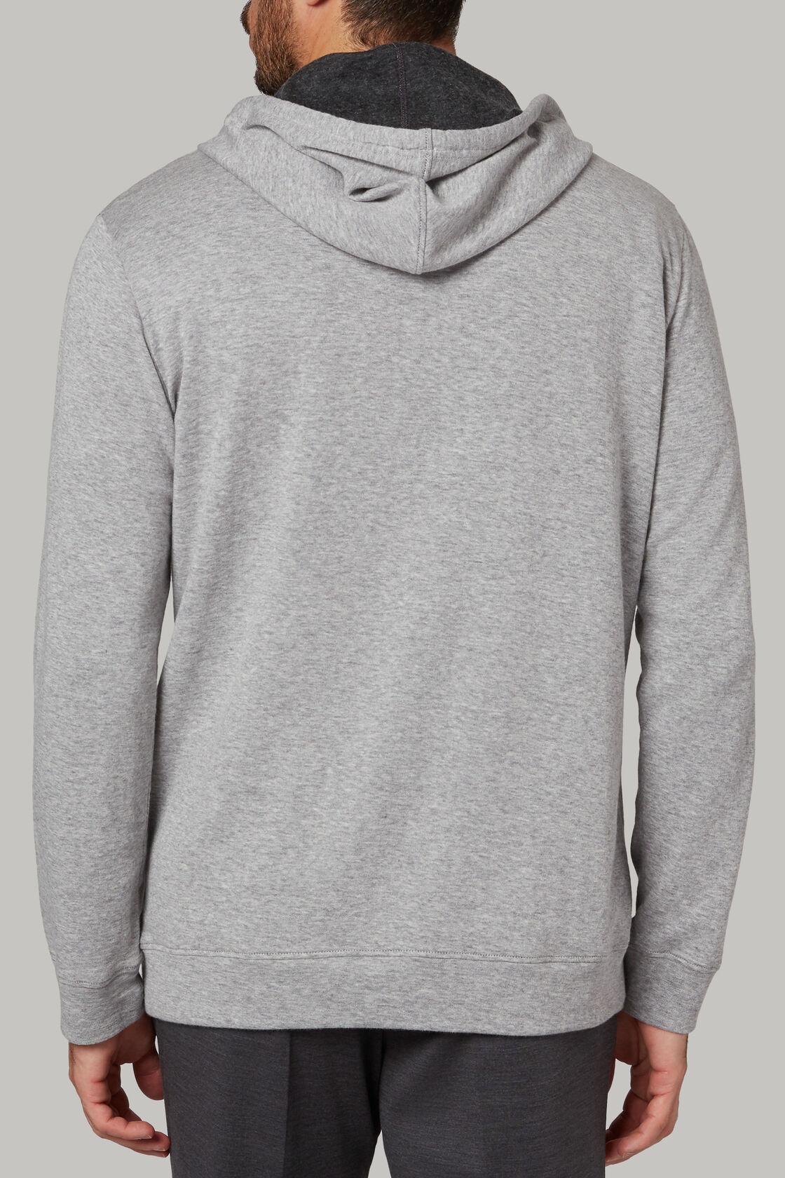 Double-sided cotton and cashmere hooded sweatshirt | Boggi