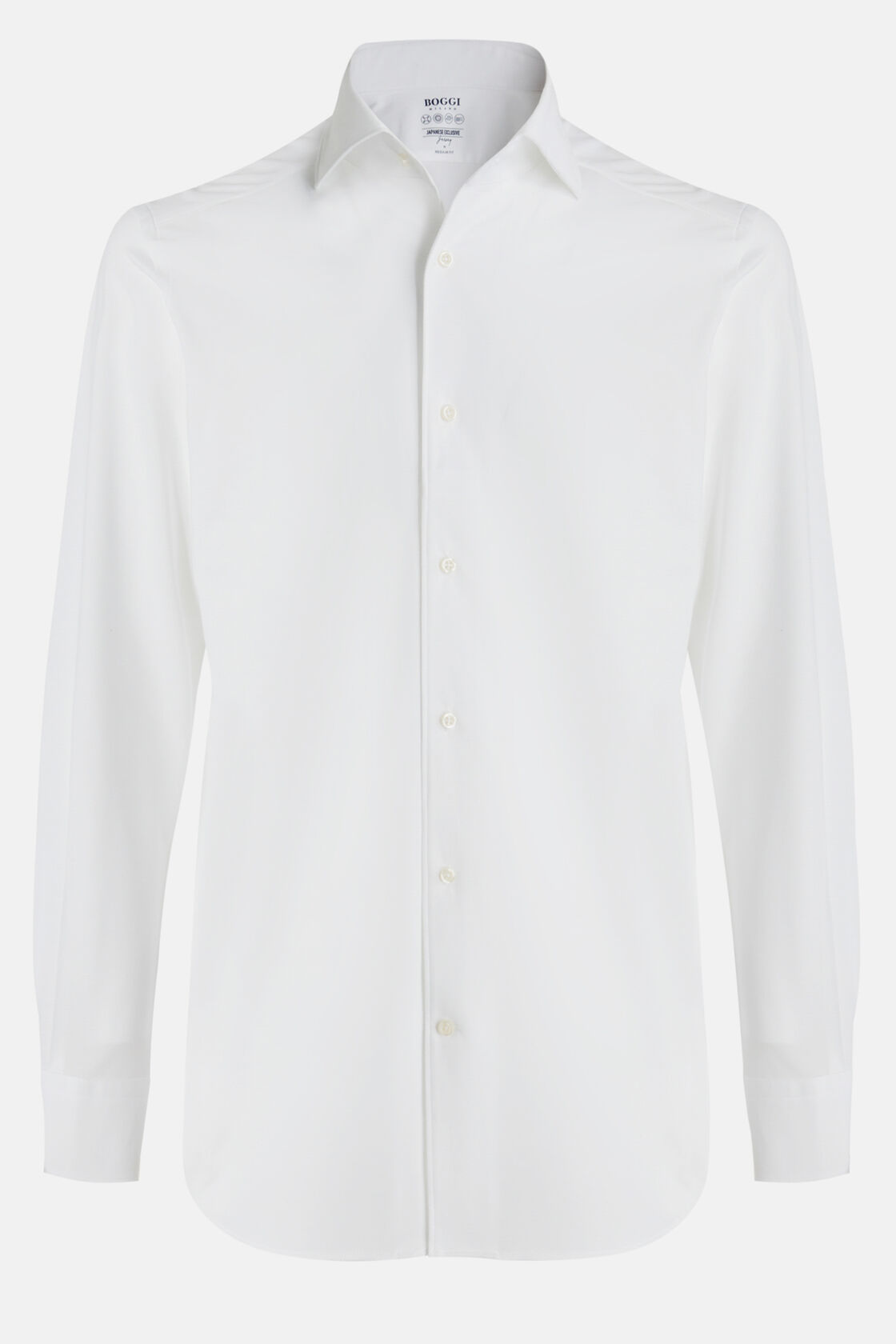 Regular Fit Japanese Jersey Polo Shirt, White, hi-res
