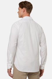 Regular Fit High-Performance White Oxford Shirt, White, hi-res