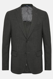 Grey Jacket in Travel Wool, Grey, hi-res
