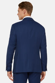 Niebieski garnitur z czystej wełny, Royal blue, hi-res