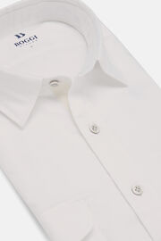 Regular Fit High-Performance White Oxford Shirt, White, hi-res
