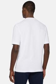 T-Shirt En Coton Nylon, Blanc, hi-res