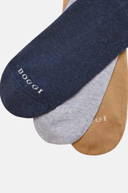 Sneaker-Socken aus Baumwollmischung, Grau - Beige, hi-res