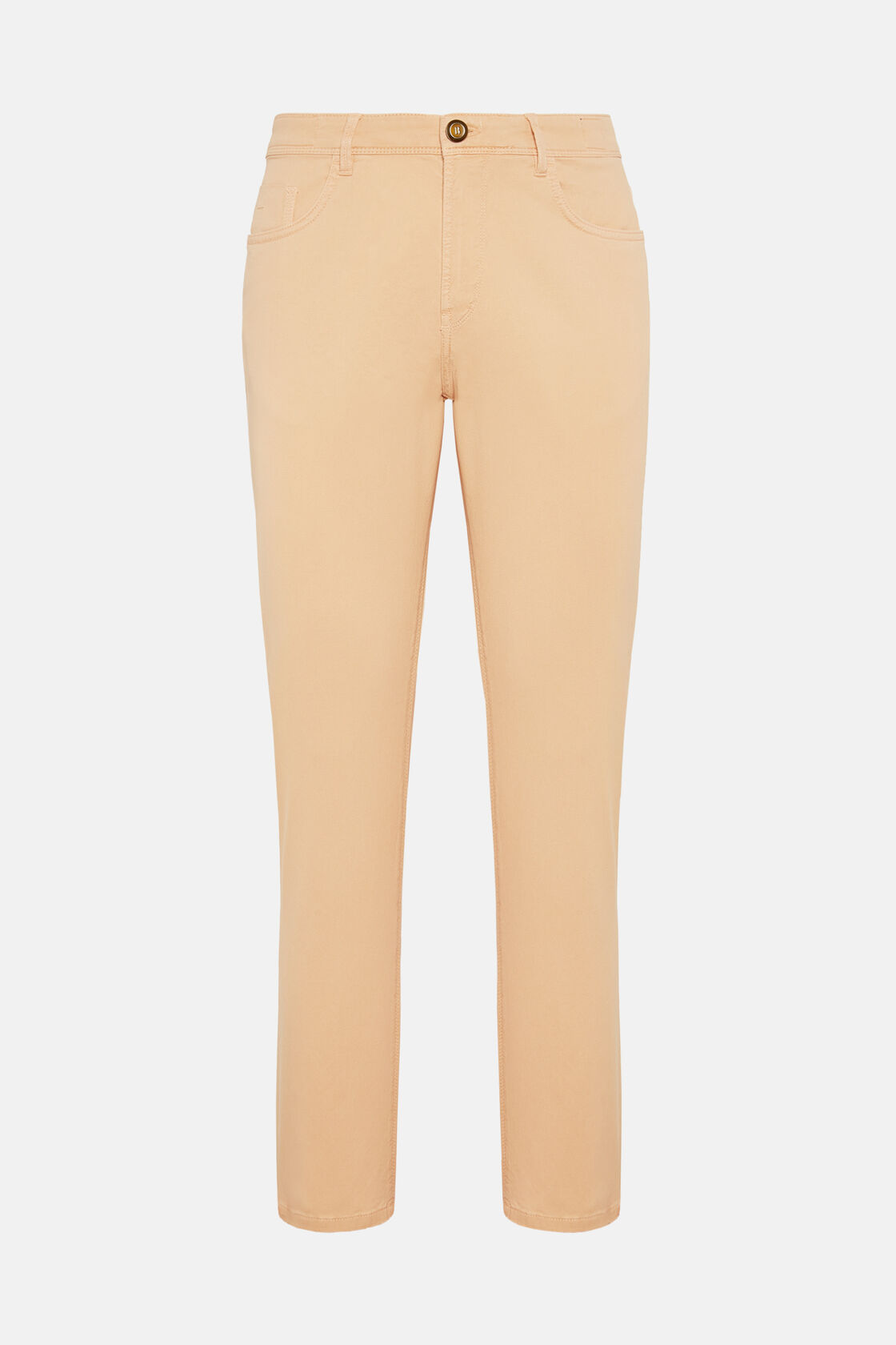 Jeans Aus Baumwoll-Tencel-Stretch, Orange, hi-res