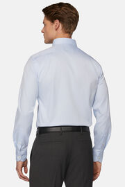 Hellblaues regular fit hemd aus baumwoll-pin point, Hellblau, hi-res