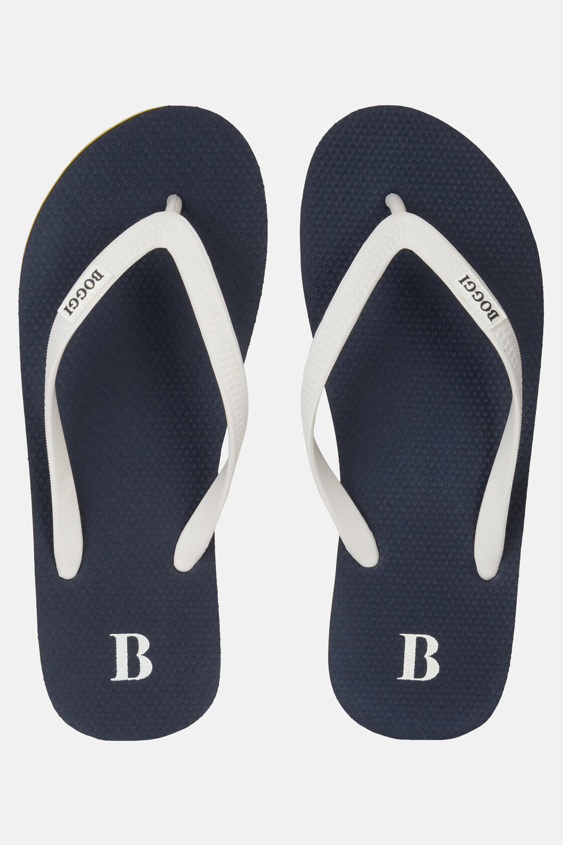 Marineblauwe rubberen slippers, Navy blue, hi-res