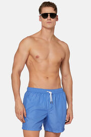 Patterned Print Swimsuit, Light Blue, hi-res