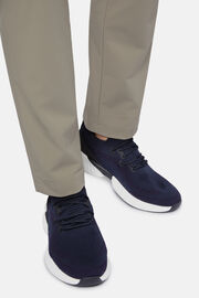 Willow sneakers van marineblauw gerecycled garen, Navy blue, hi-res