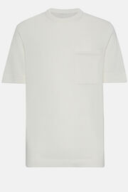 Camiseta de Punto Blanca De Algodón Pima, , hi-res