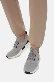 Graue Willow Sneaker Aus Recyceltem Garn, Light grey, hi-res