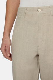 Linen Trousers, Sand, hi-res