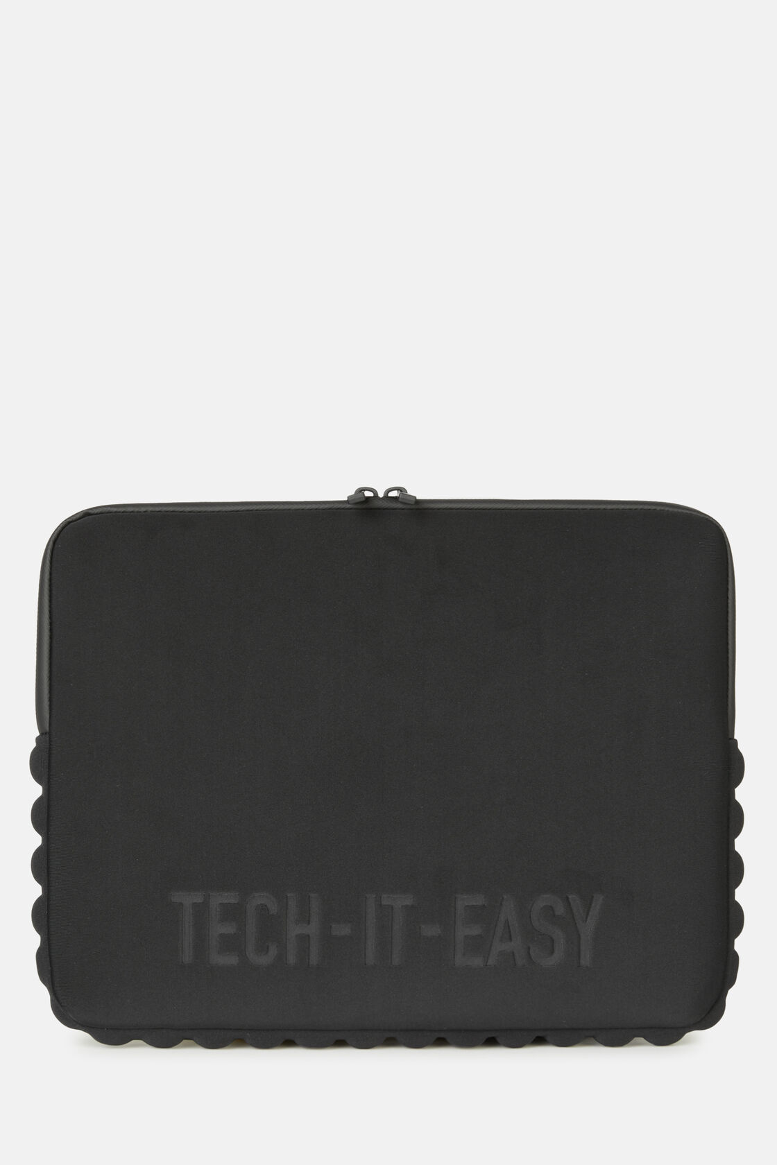 Capa para computador portátil em tecido técnico, Black, hi-res