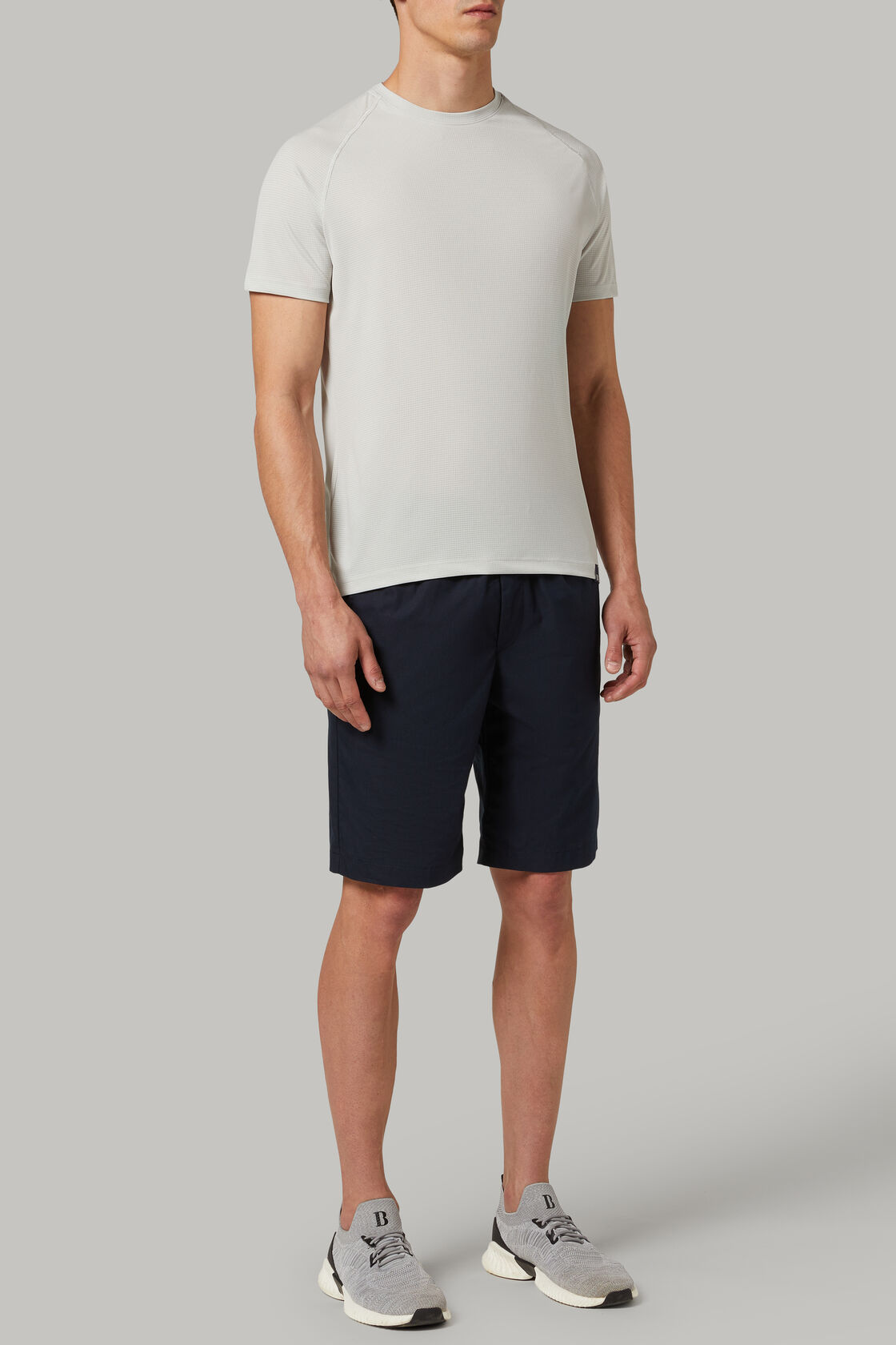 T-shirt in sustainable technical jersey, Ice, hi-res