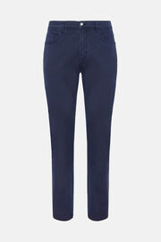 Stretch Cotton/Tencel Jeans, Navy blue, hi-res