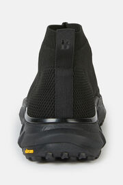Black Spider Trainers in Sustainable Fabric, Black, hi-res