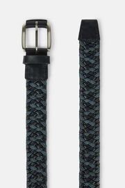 Stretch Braided Belt, Navy blue, hi-res