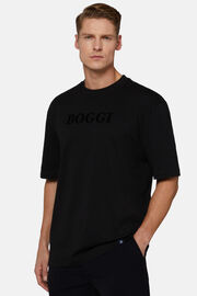 T-shirt de Algodão, Black, hi-res