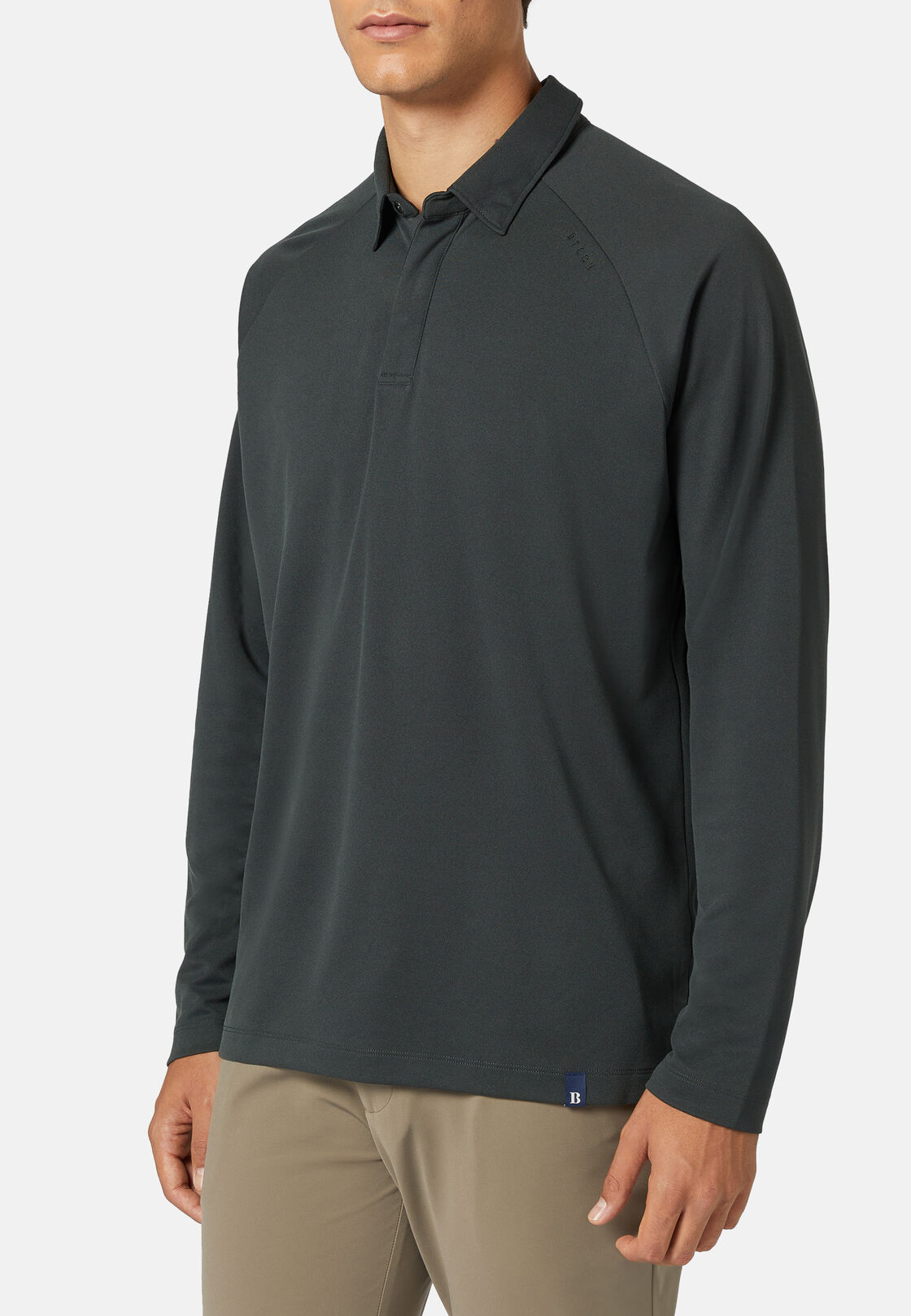 Regular fit long-sleeved polartec® power dry® polo shirt | Boggi