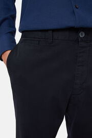 Pantalon En Coton Extensible, bleu marine, hi-res
