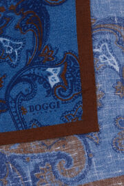 Patterned Clutch Bag in Linen, LIGHT BLUE, hi-res