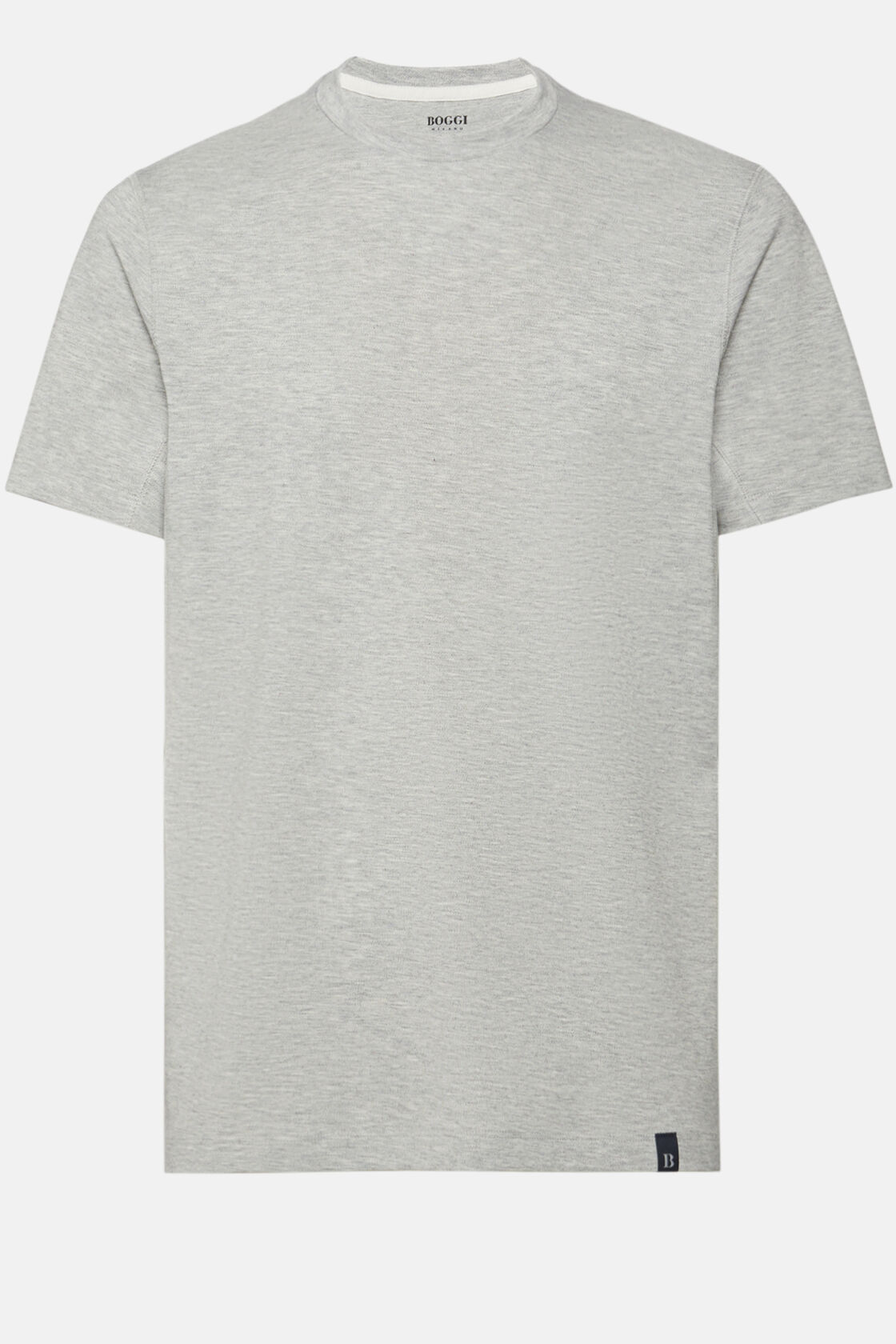 T-Shirt in Sustainable Performance Pique, Grey, hi-res