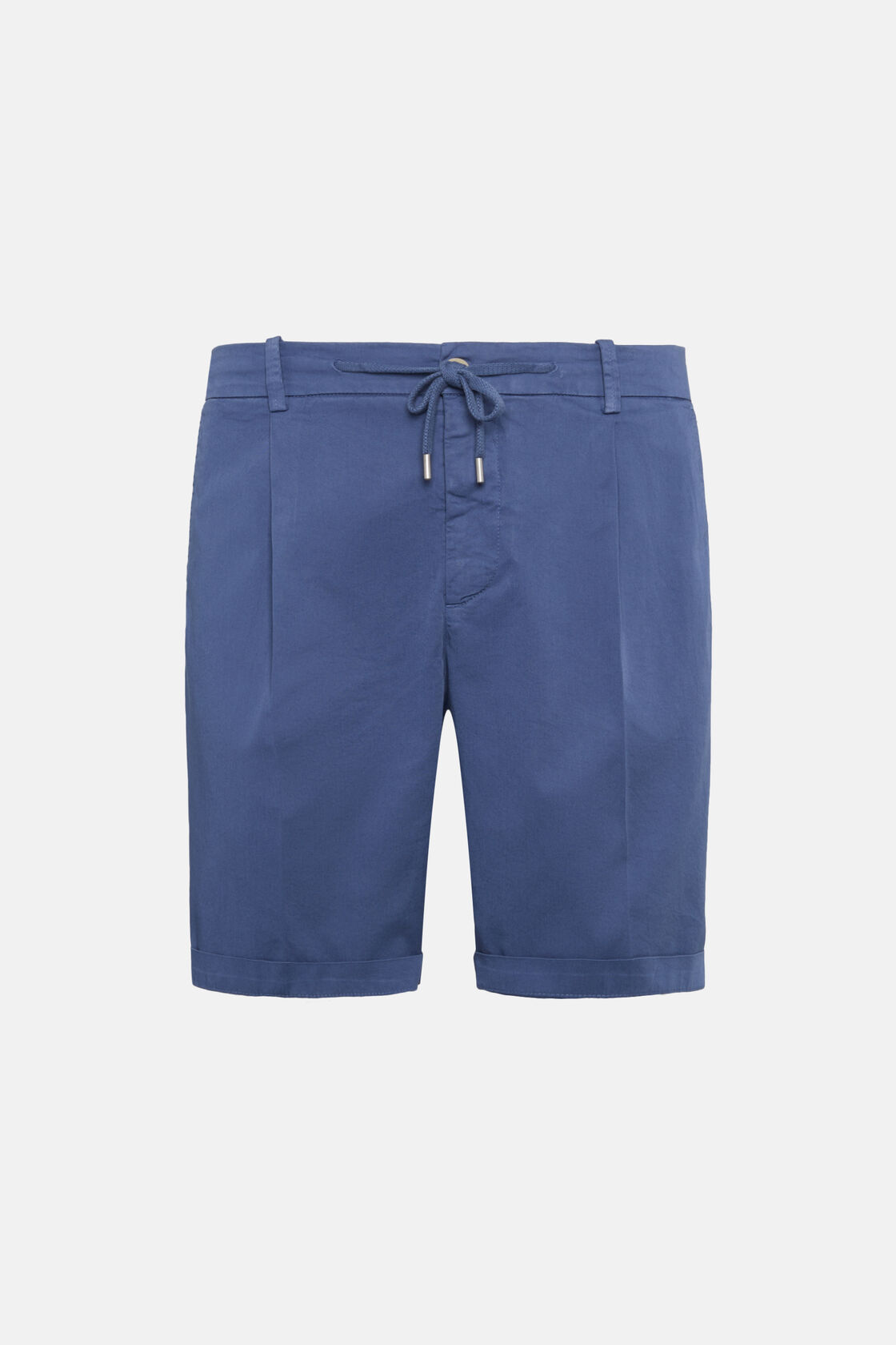 Stretch Cotton Summer Bermuda Shorts, Air-blue, hi-res