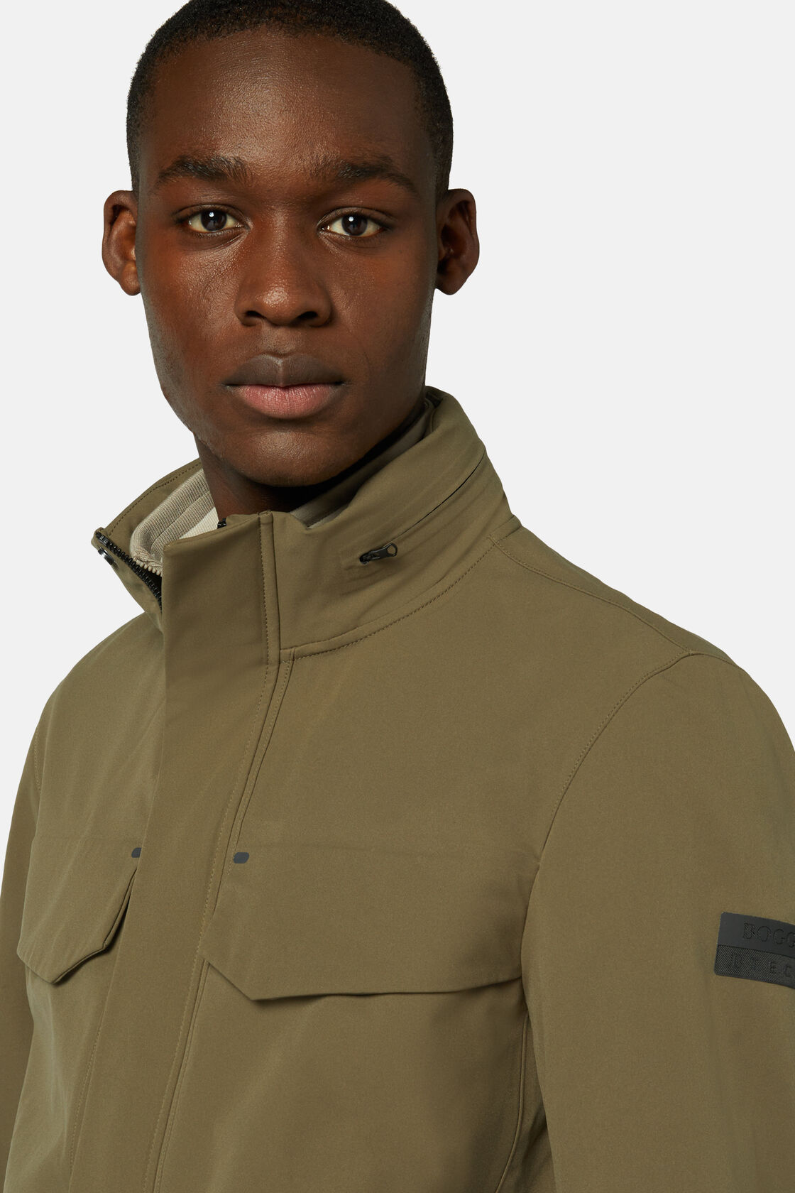 Men's Field Jacket In Technical Fabric | Boggi Milano