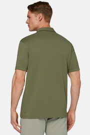 Camisa polo Spring em piqué de alto desempenho, Military Green, hi-res