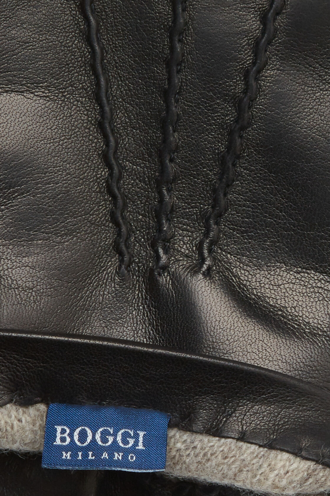 Leather gloves, Black, hi-res