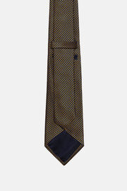Krawat w kropki z mieszanki jedwabiu, Orange, hi-res