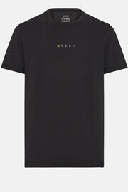 T-Shirt In Piquè Performante, Nero, hi-res