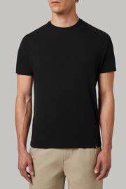 T-shirt in sustainable technical jersey, Black, hi-res
