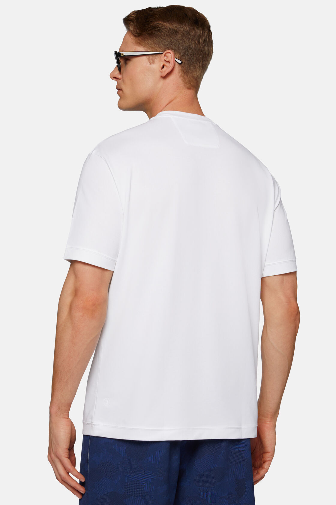 T-Shirt In Piquè Performante, Bianco, hi-res