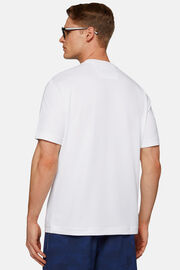 T-shirt polo em piqué de alto desempenho, White, hi-res