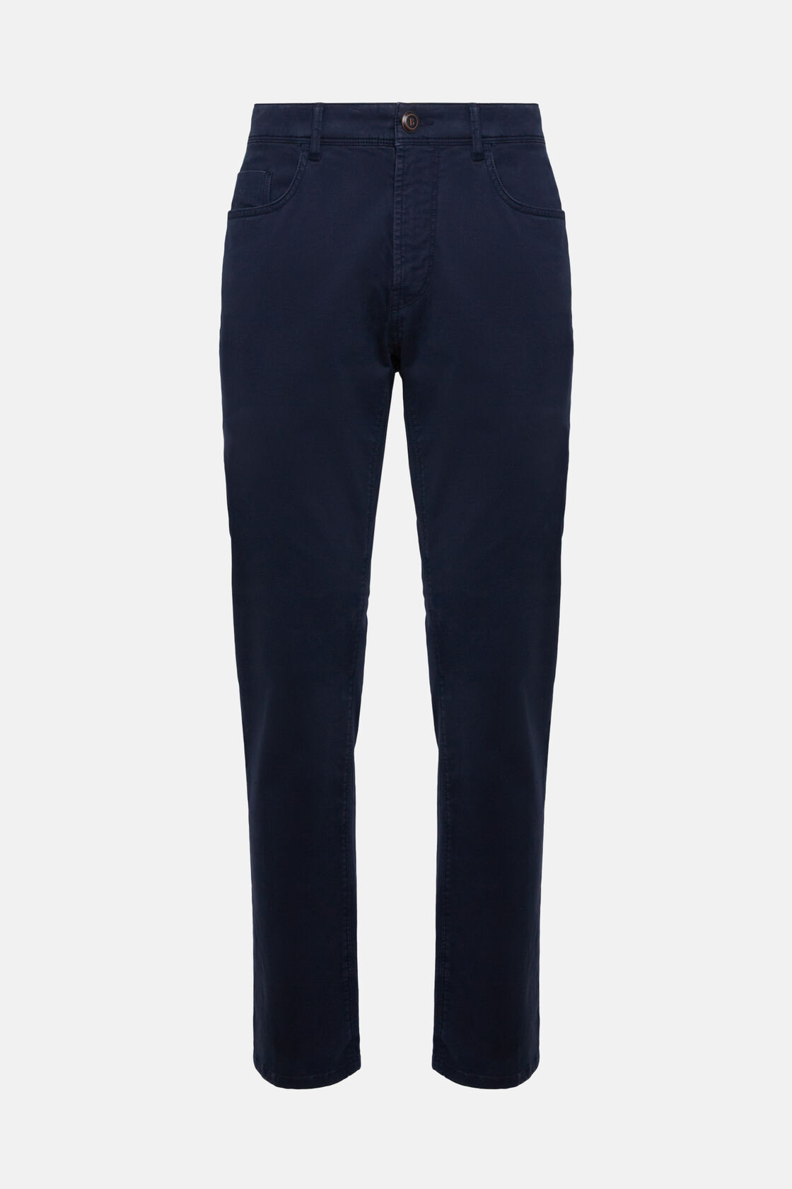 Jeans Aus Elastischer Baumwolle, Navy blau, hi-res
