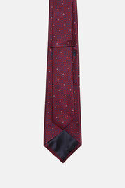 Krawatte Mit Hahnentrittmuster aus Seidengemisch, Burgundy, hi-res