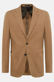 Mogyoró színű diagonális kabát Stretch pamutból, Hazelnut, hi-res