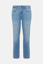 Jeans In Denim Elasticizzato Blu Chiaro, Azzurro, hi-res