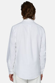Wit overhemd van biologisch Oxford katoen, regular, White, hi-res