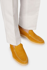 Aria Suede Loafers, Yellow, hi-res
