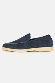 Aria Suede Loafers, Navy blue, hi-res