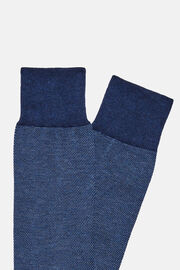 Oxford sokken van biologisch katoen, Air-blue, hi-res