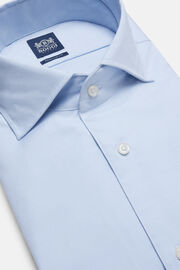 Hellblaues regular fit hemd aus baumwoll-pin point, Hellblau, hi-res