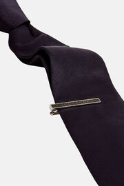 Krawattenklammer mit logo, Silber, hi-res