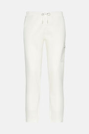 Trousers In Lightweight Recycled Scuba, White, hi-res