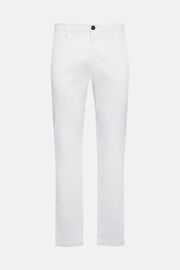 Stretch Cotton/Tencel Pants, White, hi-res